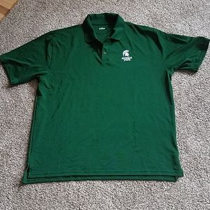 Under Armor MSU Short Sleeve Shirt Green White